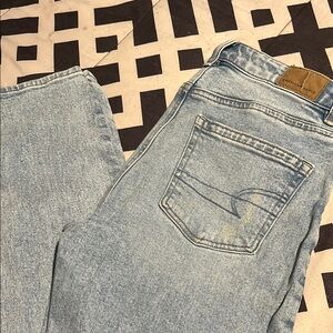 American Eagle Outfitters Light Blue Straight Leg Jeans